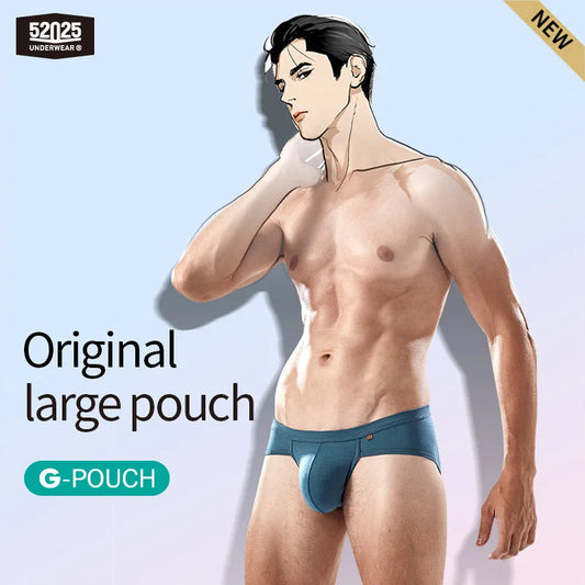 52025 Men's Large Pouch Modal Briefs – Premium Modal and Innovative 3D Support Pouch for Natural Fit and Second-Skin Comfort