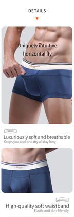 52025 Men's Premium MicroModal Boxers (3-Pack) – Ultra-Soft Silky Fabric, U-Shaped Contour Pouch and Comfortable Modern Fit