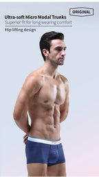 52025 Men's Premium MicroModal Boxers (3-Pack) – Ultra-Soft Silky Fabric, U-Shaped Contour Pouch and Comfortable Modern Fit