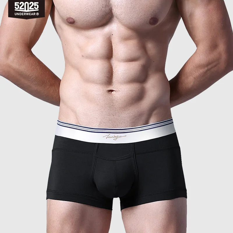 52025 Men's Premium MicroModal Boxers (3-Pack) – Ultra-Soft Silky Fabric, U-Shaped Contour Pouch and Comfortable Modern Fit