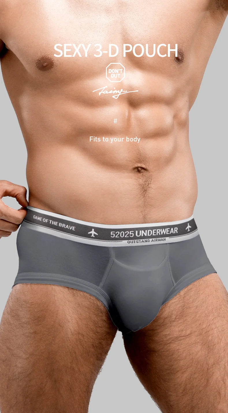 52025 Premium Men's Briefs – Cotton Modal Blend for Soft, Breathable Comfort. Breathable Briefs with Horizontal Fly and Fine Rib