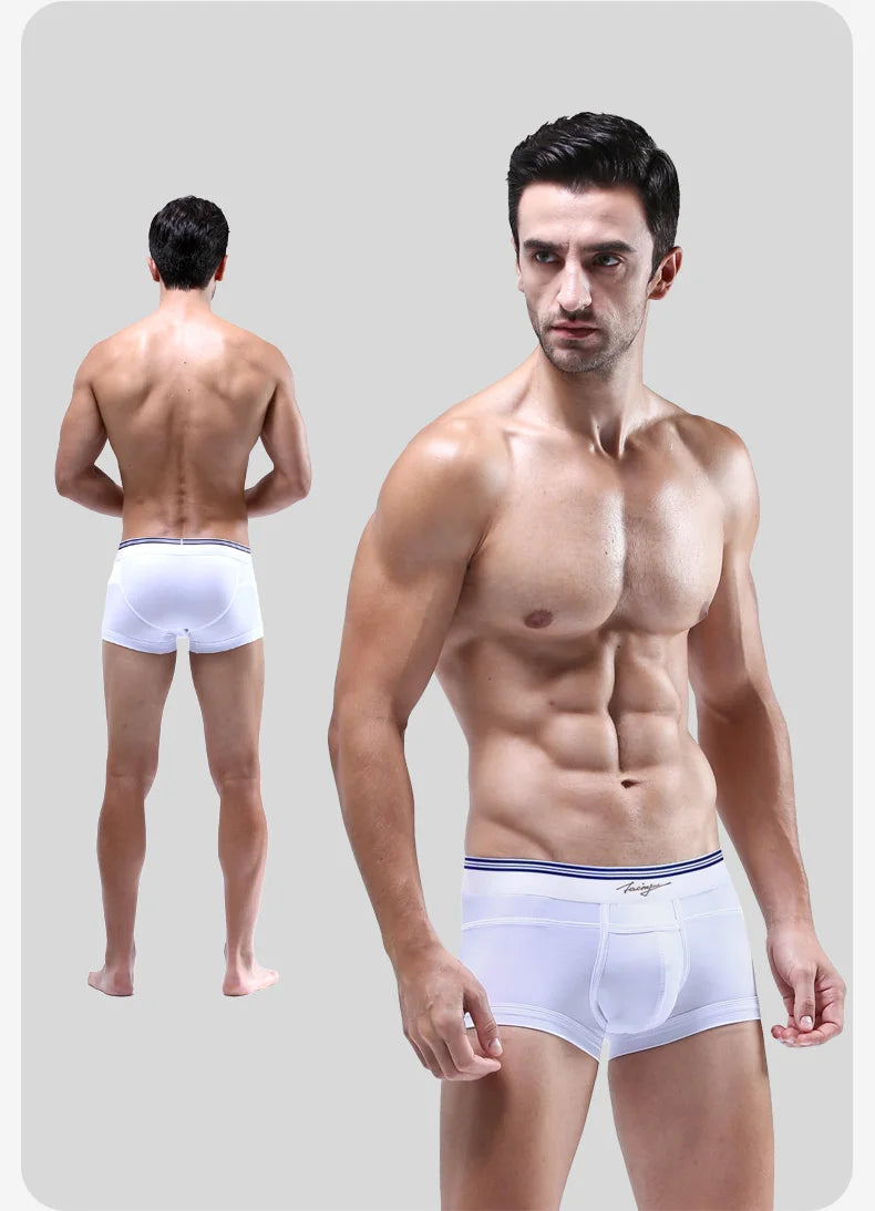 52025 Men's Premium MicroModal Boxers (3-Pack) – Ultra-Soft Silky Fabric, U-Shaped Contour Pouch and Comfortable Modern Fit