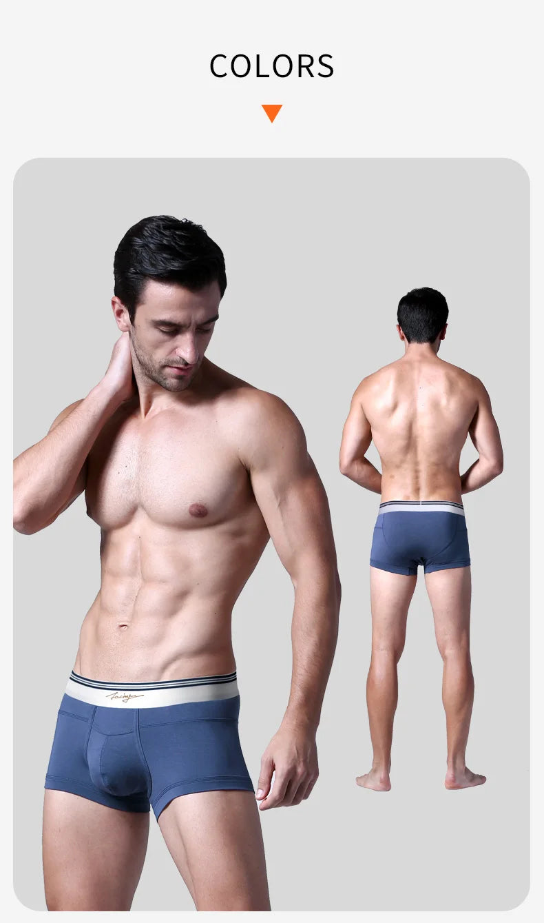 52025 Men's Premium MicroModal Boxers (3-Pack) – Ultra-Soft Silky Fabric, U-Shaped Contour Pouch and Comfortable Modern Fit