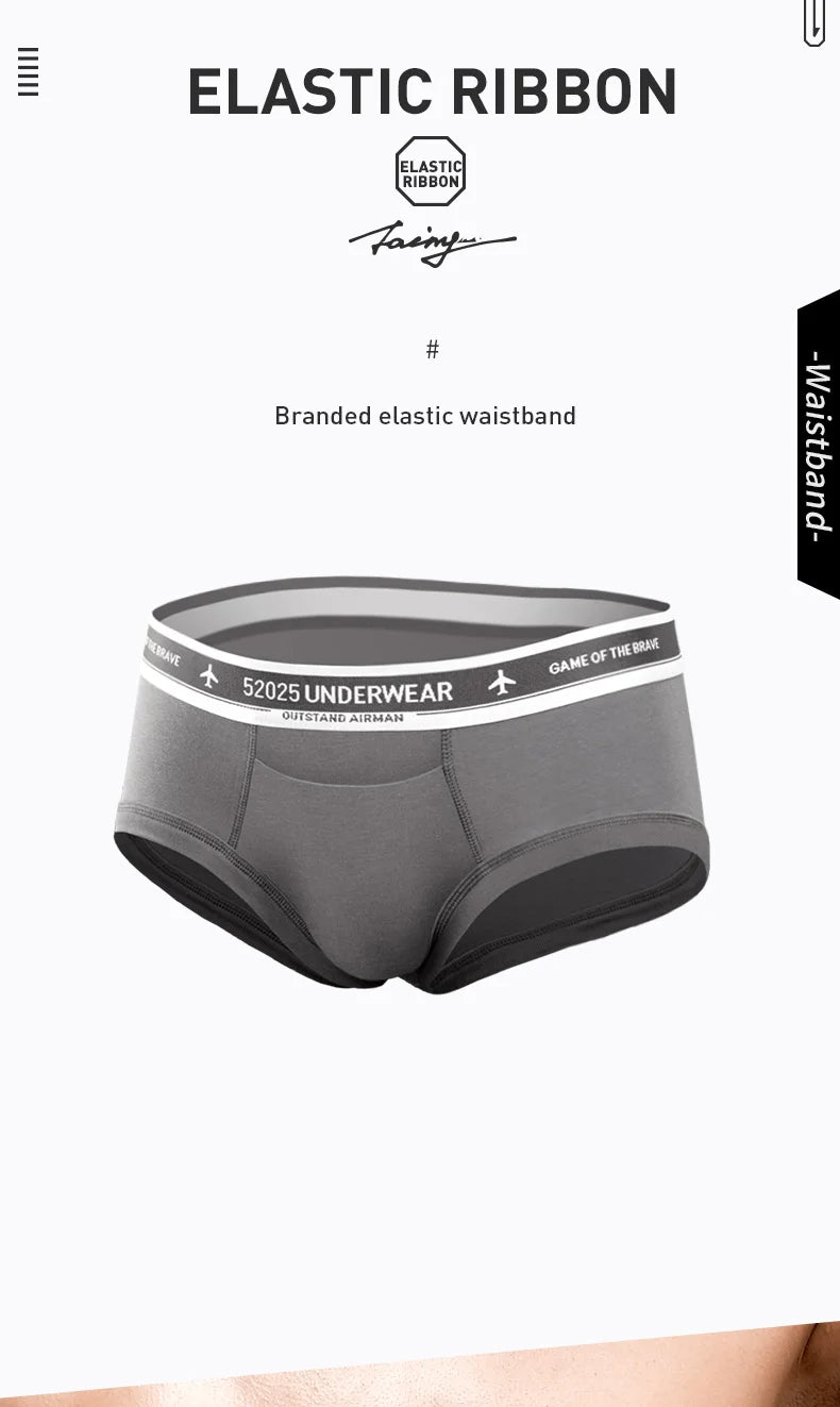 52025 Premium Men's Briefs – Cotton Modal Blend for Soft, Breathable Comfort. Breathable Briefs with Horizontal Fly and Fine Rib