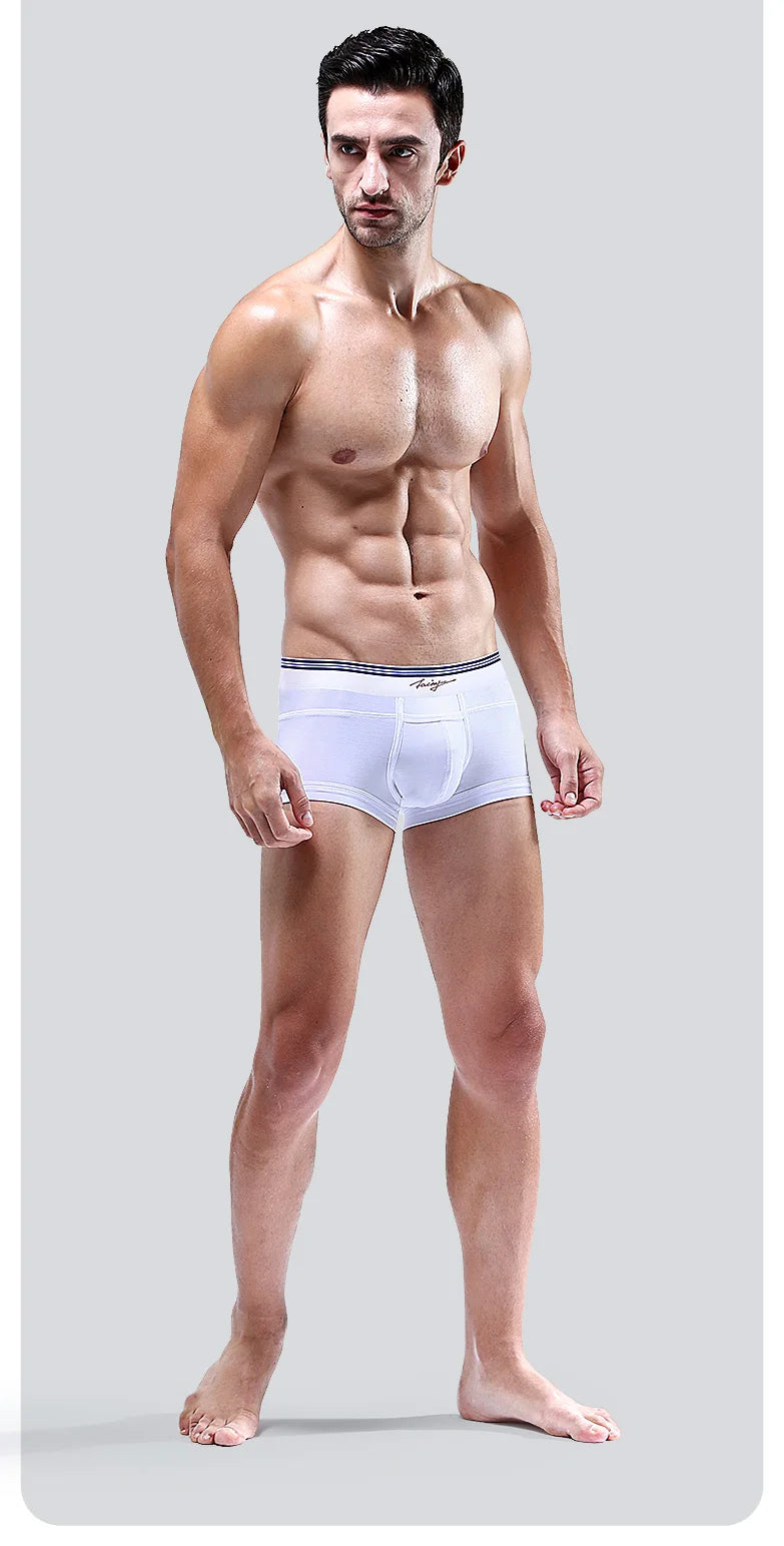 52025 Men's Premium MicroModal Boxers (3-Pack) – Ultra-Soft Silky Fabric, U-Shaped Contour Pouch and Comfortable Modern Fit