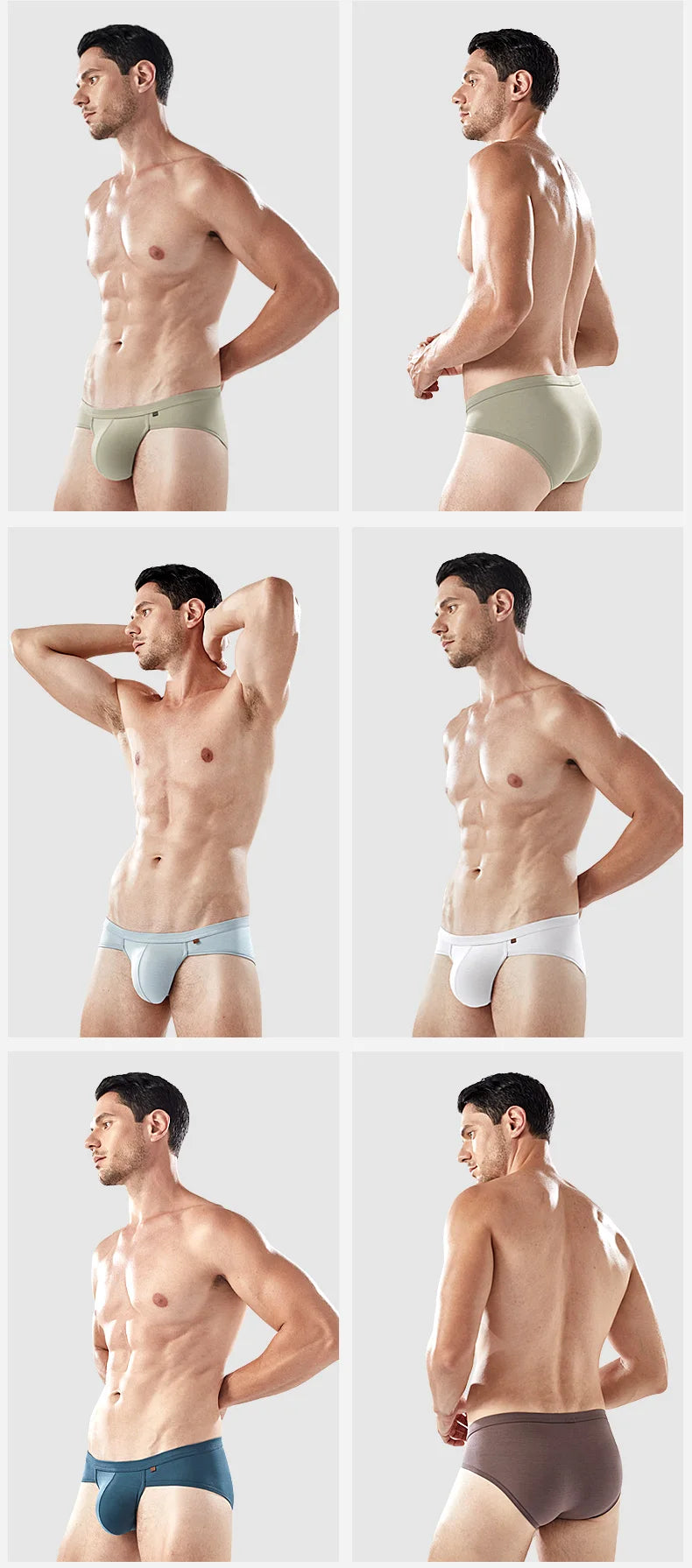 52025 Men's Large Pouch Modal Briefs – Premium Modal and Innovative 3D Support Pouch for Natural Fit and Second-Skin Comfort