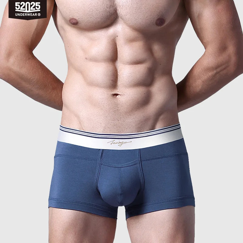52025 Men's Premium MicroModal Boxers (3-Pack) – Ultra-Soft Silky Fabric, U-Shaped Contour Pouch and Comfortable Modern Fit