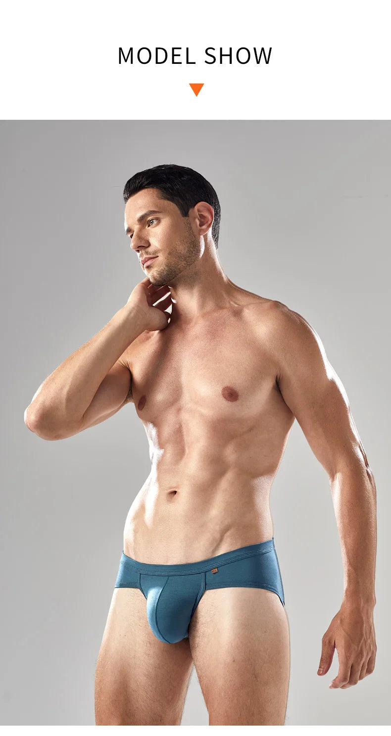52025 Men's Large Pouch Modal Briefs – Premium Modal and Innovative 3D Support Pouch for Natural Fit and Second-Skin Comfort