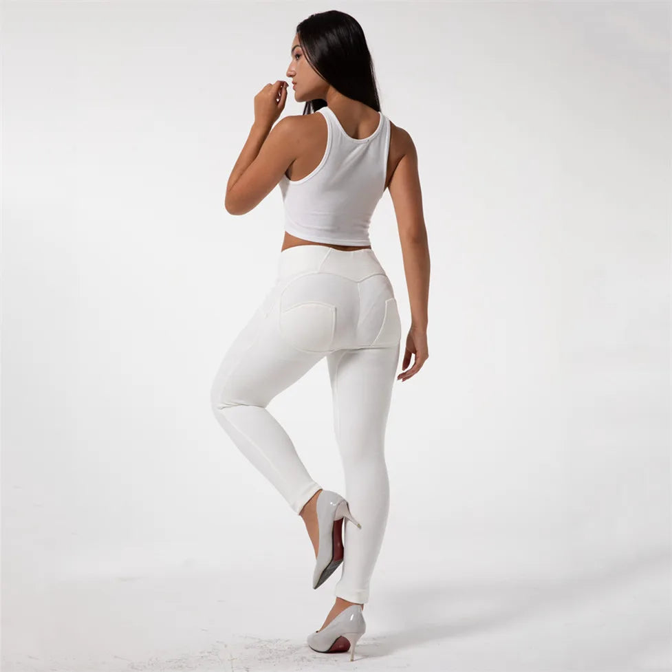 Shascullfites Melody High Waisted Compression Leggings Women Fitness Best Workout Scrunch Bum Lifted Legging Push-Up Leggins