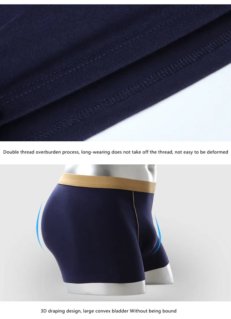 4pcs/lot 8xl 9xl  Big Size Boxer Men Underpants Cotton Seamless Men's Panties Solid Shorts Mens Sale Boxers Underwear For Man