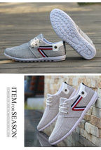 Men's Casual Shoes Casual Shoes Italian Breathable Canvas Shoes Men's Driving Shoes 2021 New Flat Shoes Zapatos De Hombre