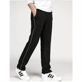 2024 Spring Summer Men's Casual Sweatpants Men Basic Trousers Tracksuit Side Stripe Slim Breathable Sportswear Track Pants