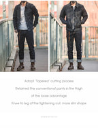 Maden Men's 14oz Raw Selvedge Denim Jeans Vintage Straight Fit Horsehide Leather Patch Paris Buckle Jeans for Autumn and Winter