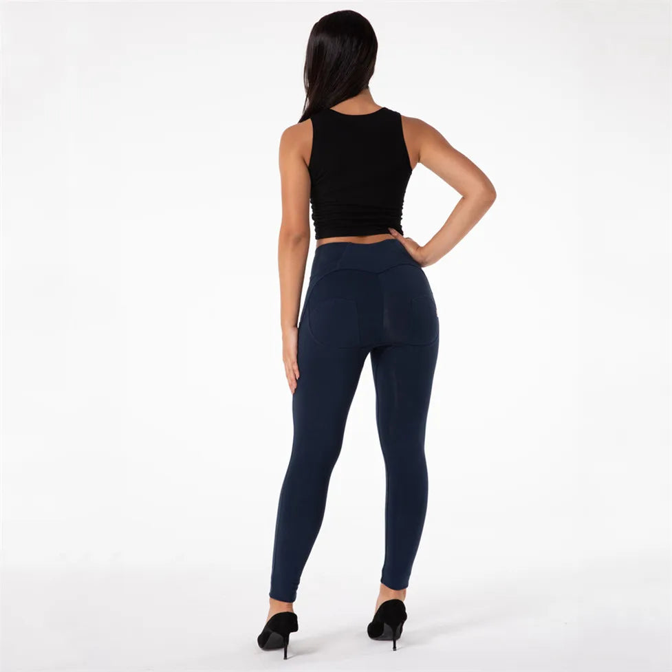 Shascullfites Melody High Waisted Compression Leggings Women Fitness Best Workout Scrunch Bum Lifted Legging Push-Up Leggins