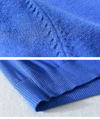 2022 New High Quality Knit ew Design Spring Autumn 100% Cotton Pullover Sweaters Male Casual Solid Color Jumper Pull Homme 8507
