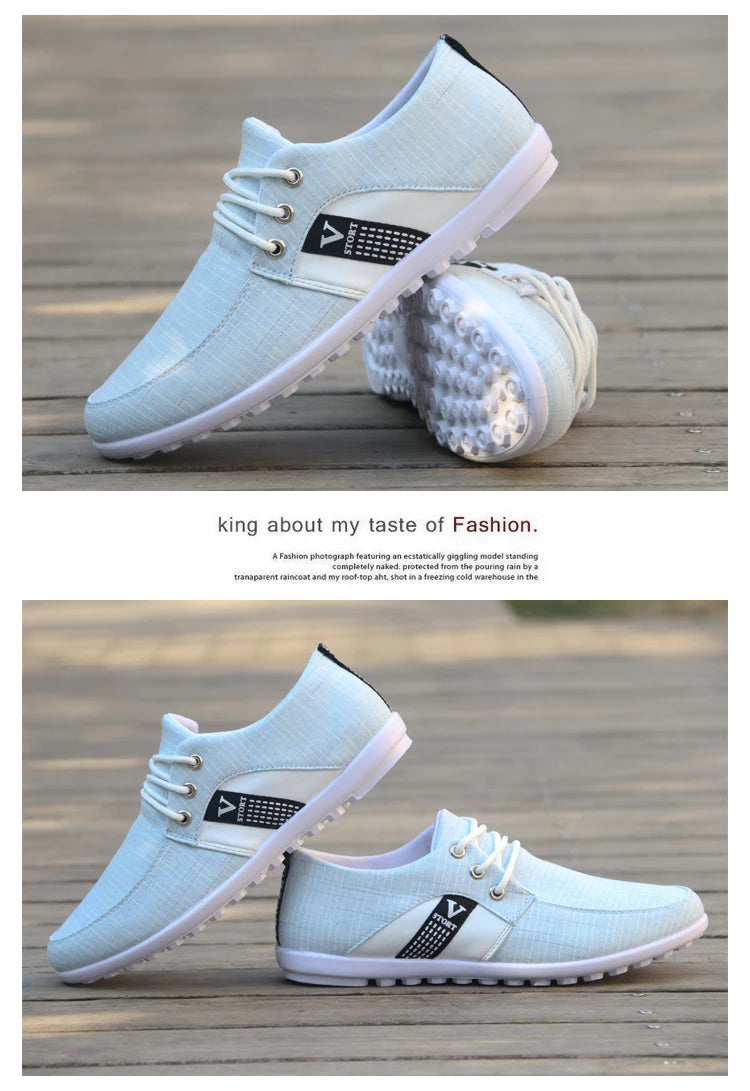 Men's Casual Shoes Casual Shoes Italian Breathable Canvas Shoes Men's Driving Shoes 2021 New Flat Shoes Zapatos De Hombre