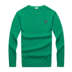 2022 New High Quality Knit ew Design Spring Autumn 100% Cotton Pullover Sweaters Male Casual Solid Color Jumper Pull Homme 8507
