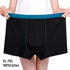 4pcs/lot 8xl 9xl  Big Size Boxer Men Underpants Cotton Seamless Men's Panties Solid Shorts Mens Sale Boxers Underwear For Man