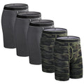 Brand 5 pcs Lot Long Boxer Men Underwear Cotton Underware Long Leg Underpants Panties For Men Set Sexy Shorts homme Pack Luxury