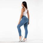 Shascullfites Melody High Waist Jeans For Women Slim Stretch Denim Jeans Bodycon Push Up Butt Liftins Gray Skinny Jeans