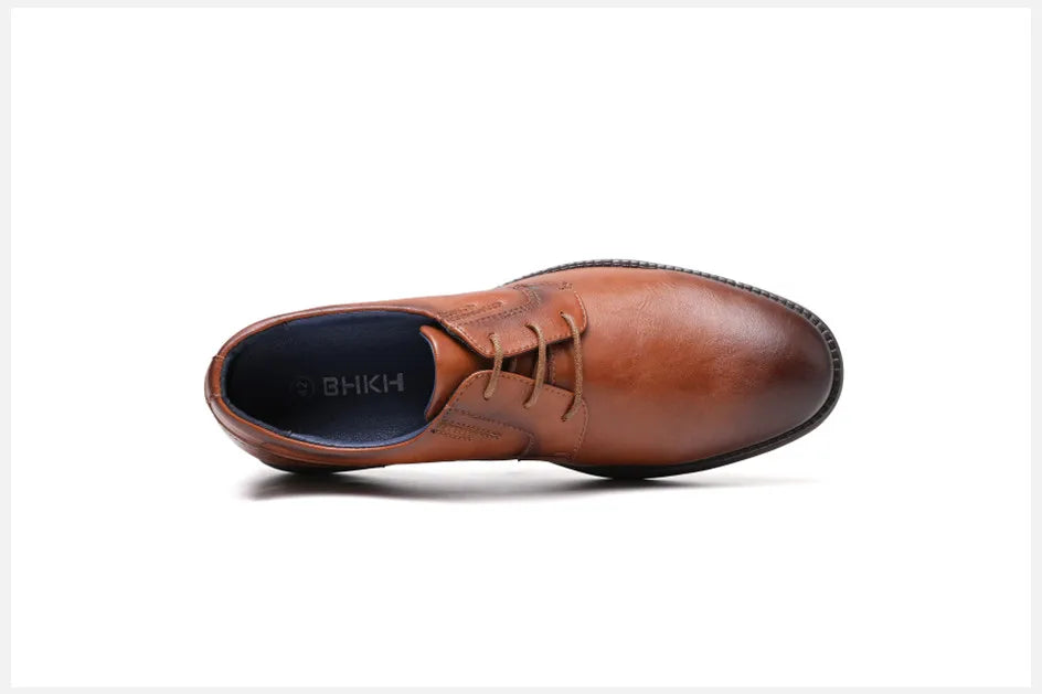 BHKH Male Sneakers Autumn/Winter traf Leather Men Casual Shoes Business Work Office Lace-up Dress shoes For Men Size47