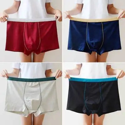 4pcs/lot 8xl 9xl  Big Size Boxer Men Underpants Cotton Seamless Men's Panties Solid Shorts Mens Sale Boxers Underwear For Man