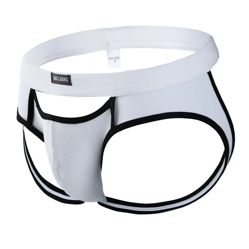 3PCS Sexy Underwear Men Briefs Thongs Men's Underwear Open Butt Sexy Underpants Men's Briefs Thong ropa Interior Hombre Panties