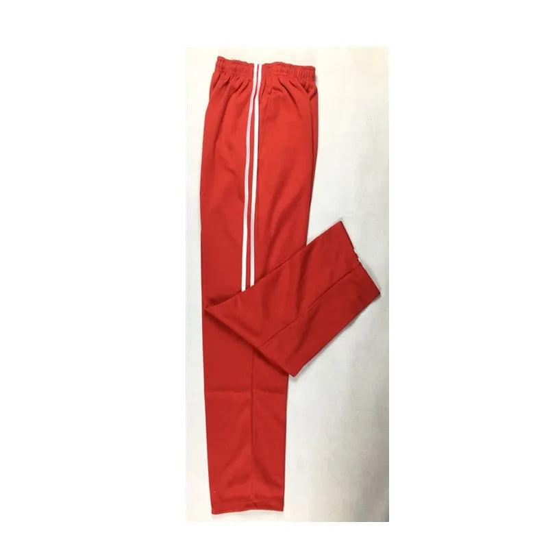 2024 Spring Summer Men's Casual Sweatpants Men Basic Trousers Tracksuit Side Stripe Slim Breathable Sportswear Track Pants
