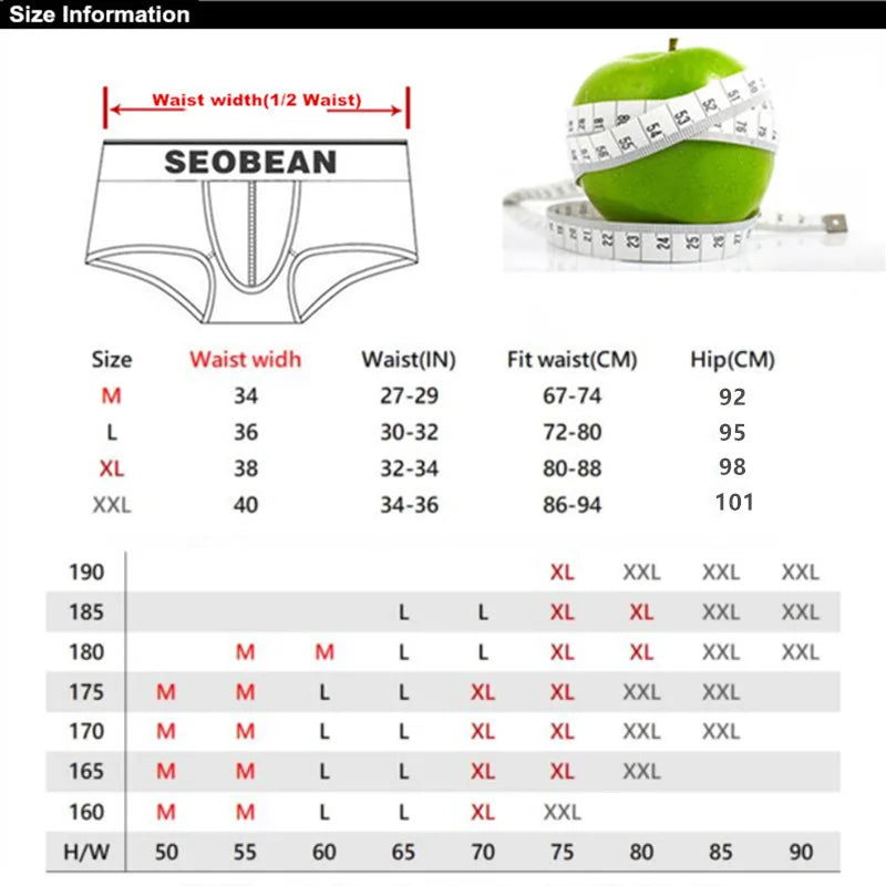 SEOBEAN Cotton Men's Boxer Shorts Loungewear Underwear Loose Fit Underpants Sleepwear Shorts Boxers for Men