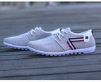 Men's Casual Shoes Casual Shoes Italian Breathable Canvas Shoes Men's Driving Shoes 2021 New Flat Shoes Zapatos De Hombre