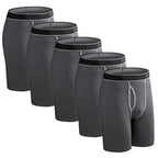 5pcs Long Boxer Mens Boxer Shorts Men Underwear Cotton Brand for Mens Underware Boxers Sexy Boxershorts Underpants Under Wear
