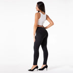 Shascullfites Melody High Waist Jeans For Women Slim Stretch Denim Jeans Bodycon Push Up Butt Liftins Gray Skinny Jeans