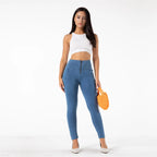 Shascullfites Melody High Waist Jeans For Women Slim Stretch Denim Jeans Bodycon Push Up Butt Liftins Gray Skinny Jeans