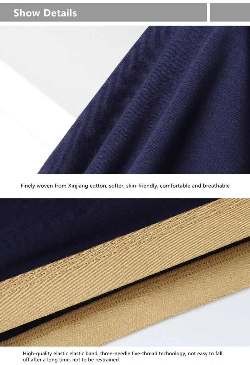 4pcs/lot 8xl 9xl  Big Size Boxer Men Underpants Cotton Seamless Men's Panties Solid Shorts Mens Sale Boxers Underwear For Man
