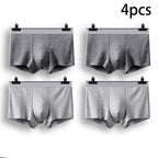 New Men's Underwears Men Panties Boxers Breathable Sexy Male Boxer Solid Underpants Comfortable Plus Size  Mens Underwear Boxers