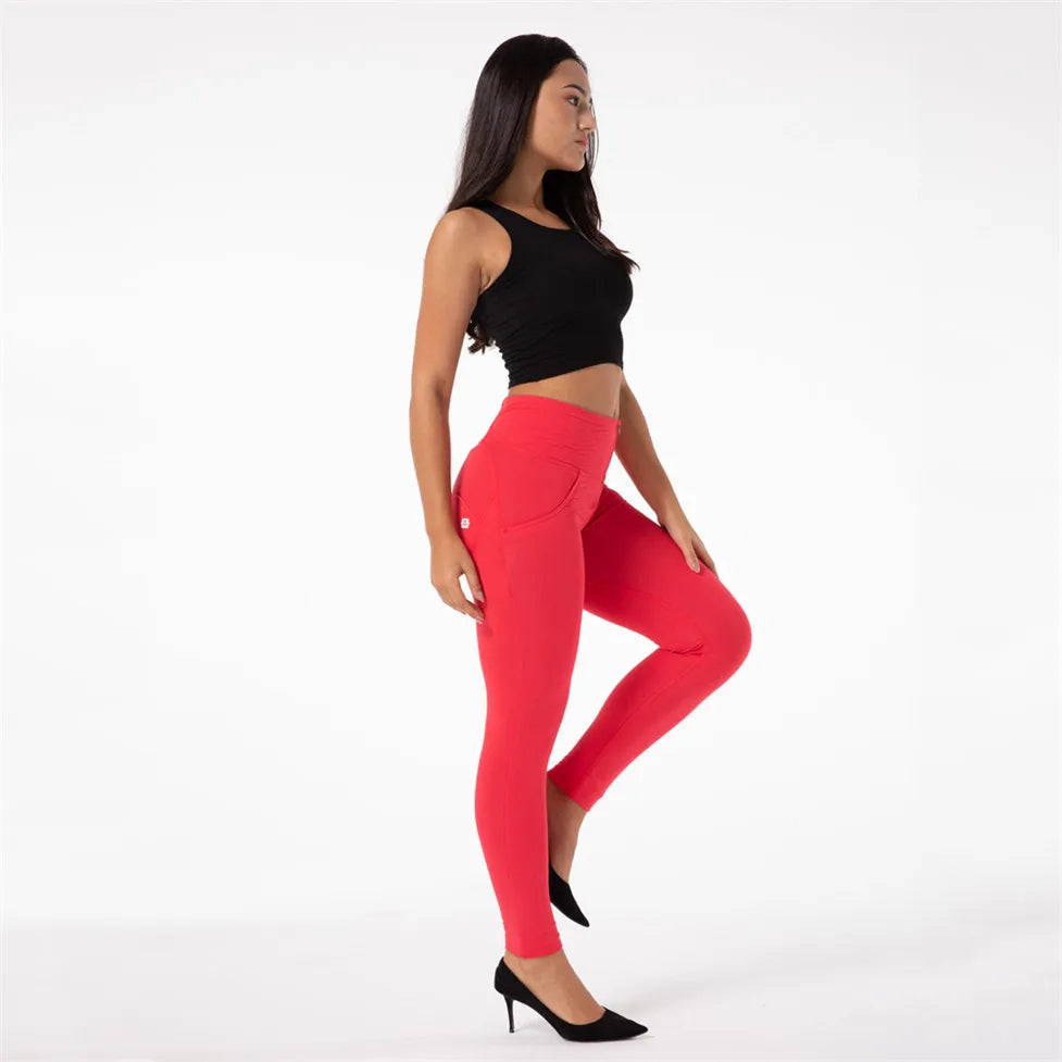 Shascullfites High Waist Butt Scrunch Capri Pants Compression Workout Leggings Tights Girlfriend Fitness Pants