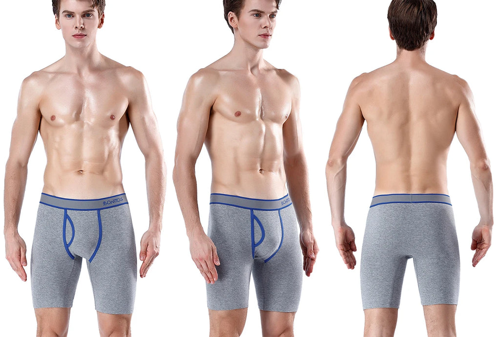 5pcs Long Boxer Mens Boxer Shorts Men Underwear Cotton Brand for Mens Underware Boxers Sexy Boxershorts Underpants Under Wear