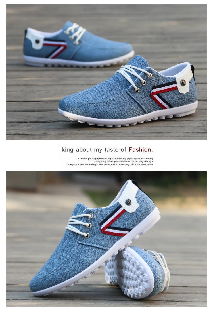 Men's Casual Shoes Casual Shoes Italian Breathable Canvas Shoes Men's Driving Shoes 2021 New Flat Shoes Zapatos De Hombre