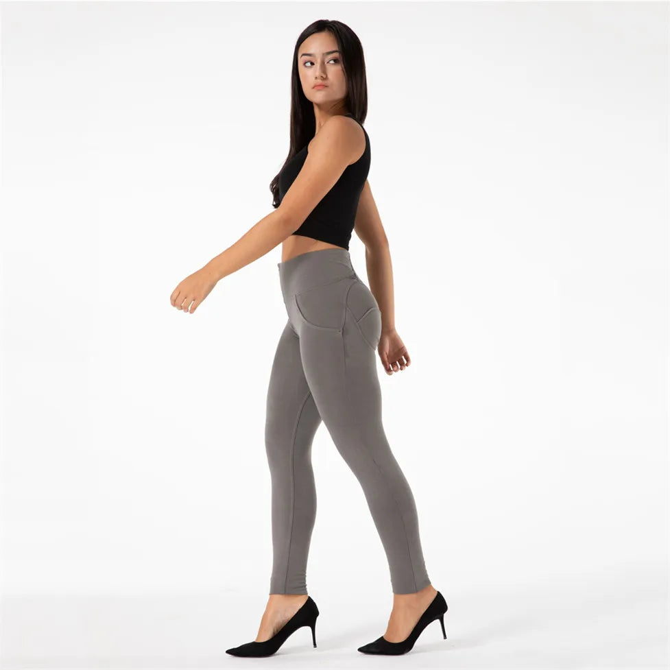 Shascullfites Melody High Waisted Compression Leggings Women Fitness Best Workout Scrunch Bum Lifted Legging Push-Up Leggins