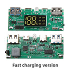 10W 18W 6*18650 Power Bank Battery Box Holder Dual USB Type C Micro 22.5W Fast Charge Shell With Led Lights 18650 Battery Cases