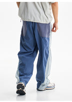 Men Outdoor Lightweight Quick Dry Ultra Loose Casual Splice Wide Leg Techwear Track Cargo Pants Women Streetwear Baggy Trousers