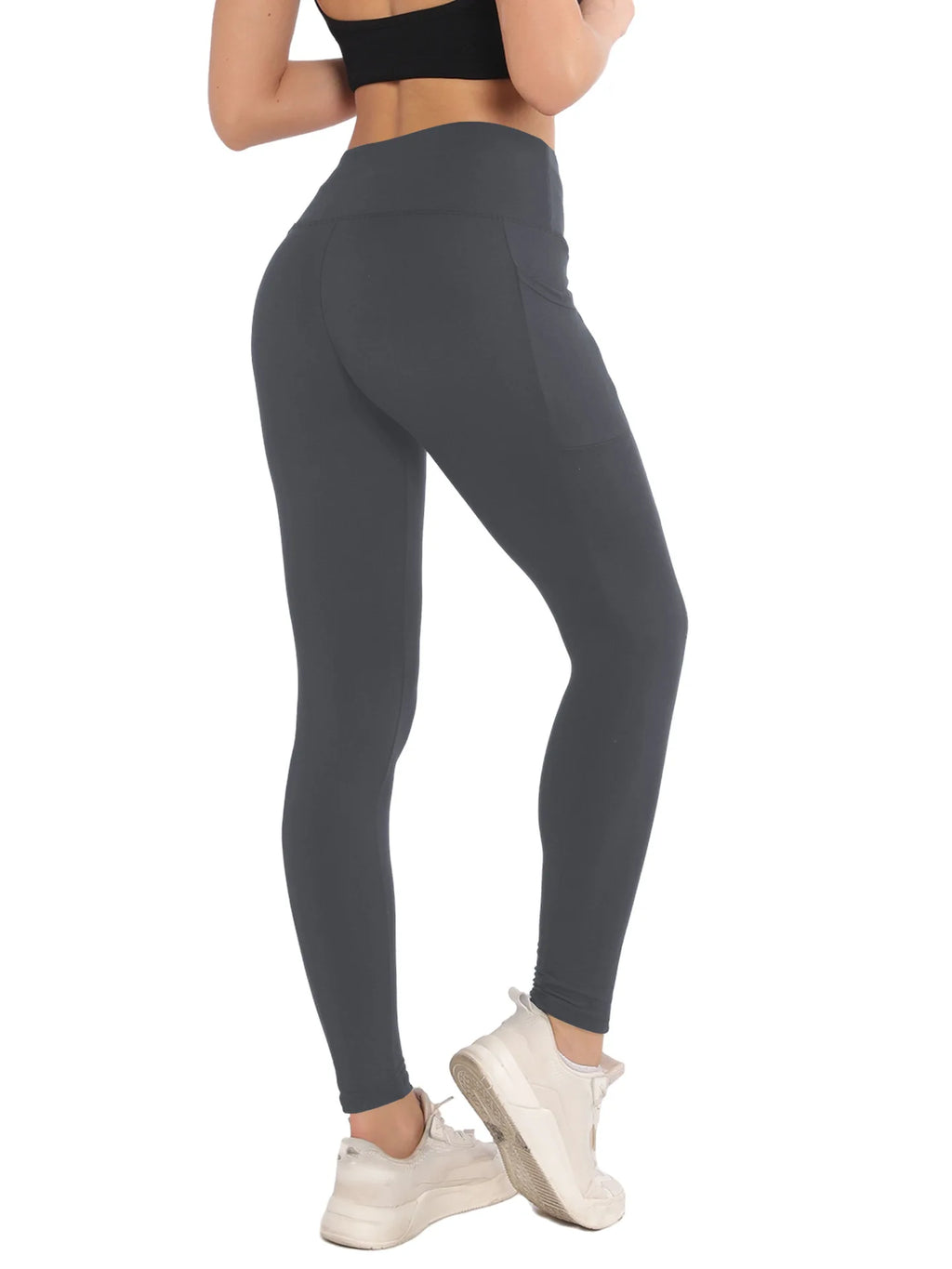 High Waist Plush Leggings Warm Leopard Print Yoga Pants Milk Silk Bare-Feel Leggings for Spring/Autumn