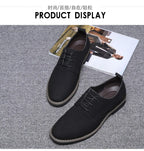 Summer Mens Dress Shoes Suede Man Oxford Shoes Large Sizes Flats Classic Men Sneakers Comfortable 2025 New Zapatillas De Deporte
