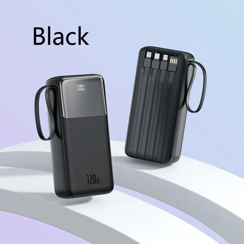 3C Certified 30000mAh 40000mAh 50000mAh 22.5W Power Bank with Digital Display USB-C Cable Portable Fast Charger Spare Powerbank