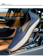 Summer Men Casual Flats Fashion Genuine Leather Soft Moccasins Brand Loafers High Quality Breathable Men Dress Shoes Size 36-47