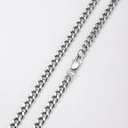 Basic Punk Stainless Steel 3,5,7mm Curb Cuban Necklaces For Men Women Black Gold Color Link Chain Chokers Solid Metal Jewelry