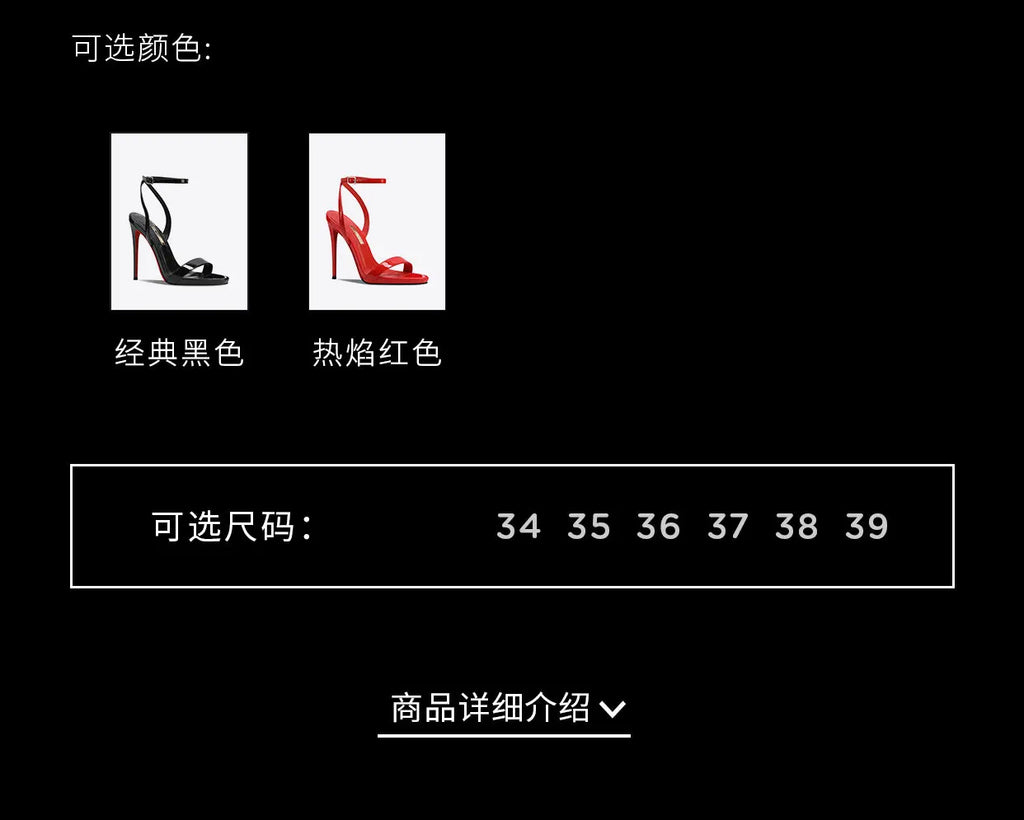 2026 new black patent leather rhinestone open toe sandals with slim heels and a straight ribbon for parties,high heels for women