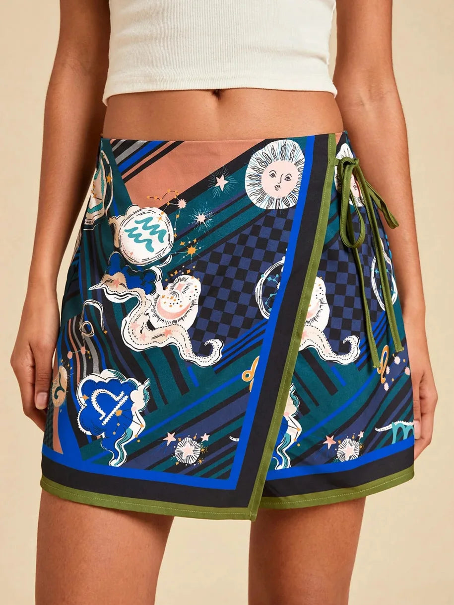Women's Fashion Minimalist Shorts Tropical Vacation Elegant Casual Printed High Waist Shorts Spring Summer Beach Daily Pants