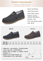 Hot selling men's sports shoes for spring and summer 2024, casual old Beijing walking shoes, breathable men's cloth shoes