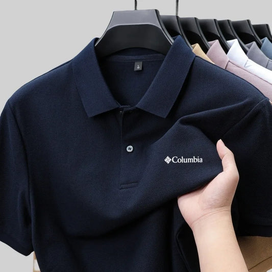 Summer men's  luxury short sleeved Print polo shirt with exquisite casual and comfortable T-shirt design